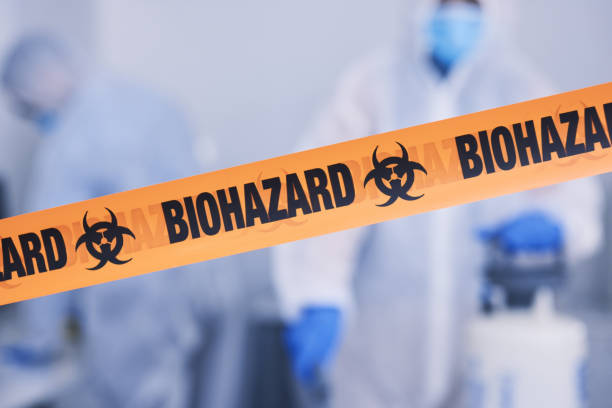 Professional Biohazard technician working in Hauppauge, NY